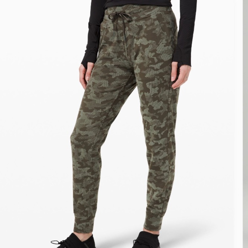 lululemon: Ready To Rulu Pant in color Heritage Camo Dark Olive Green Twill